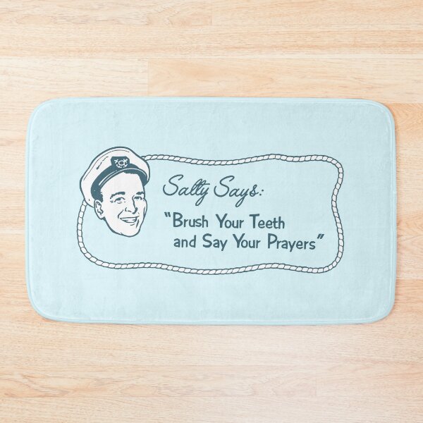Item preview, BRUSH YOUR TEETH AND SAY YOUR PRAYERS! designed and sold by ThrowbackAds.