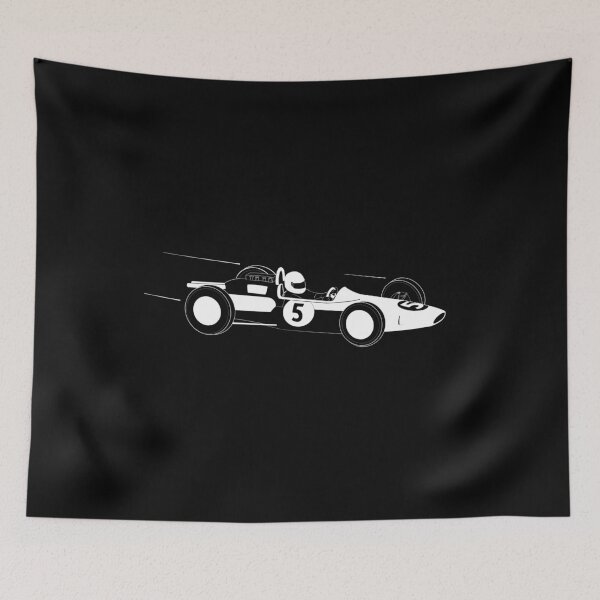Item preview, Vintage Formula 1 car illustration designed and sold by holdmypixels.