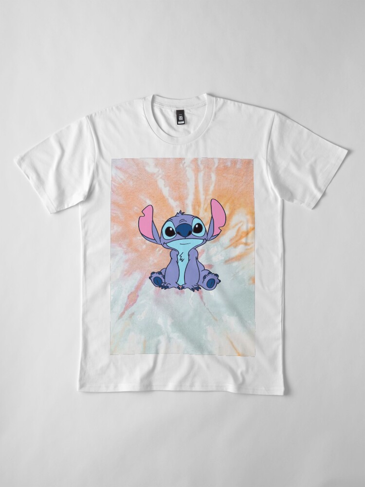 Tie dye stitch shirt top