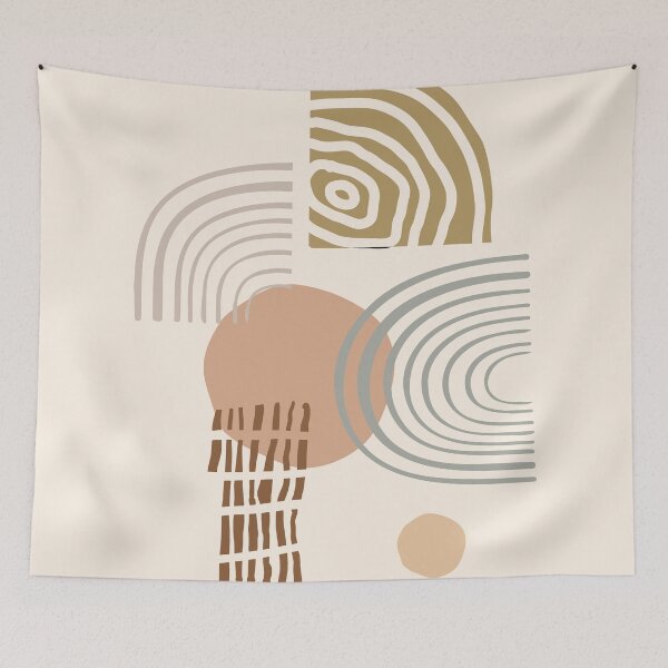 Artikelvorschau, Earth Tones Abstract Shapes #minimalistic #geometric entworfen und verkauft von MerleCallesen.