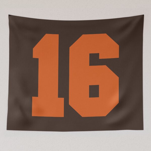 Item preview, 16 Number Cleveland Sports Sixteen Brown Jersey designed and sold by HelloFromAja.