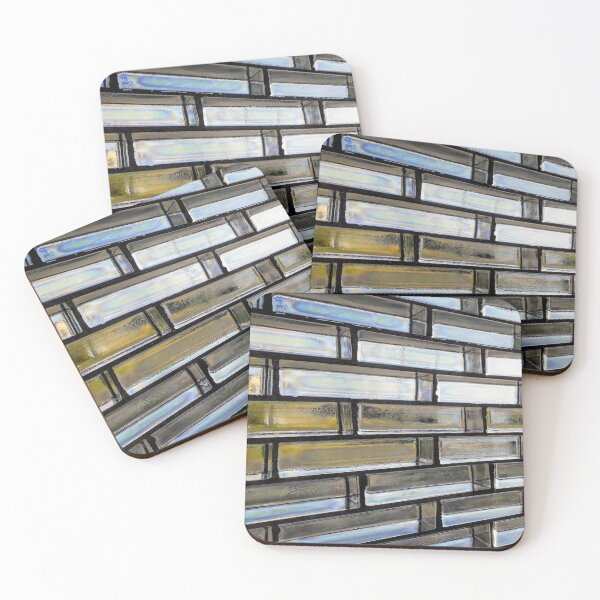 Item preview, Yellow and Blue Glass Wall designed and sold by Tanja Dianova.