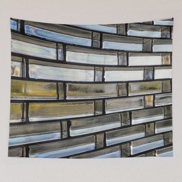 Item preview, Yellow and Blue Glass Wall designed and sold by Tanja Dianova.