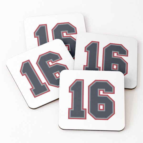 Item preview, 16 Navy Grey Red Sports Number Sixteen designed and sold by HelloFromAja.
