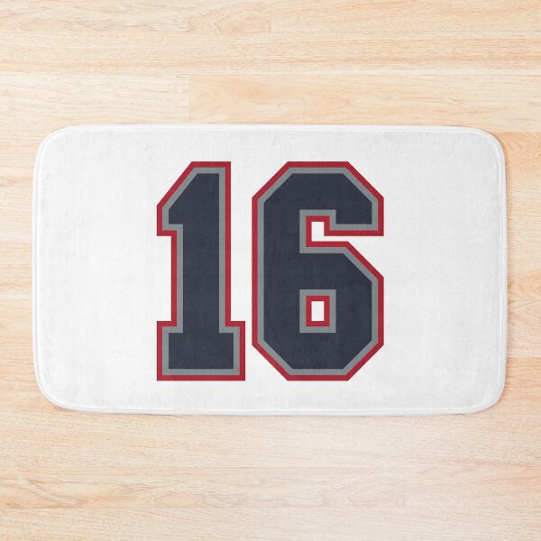 Item preview, 16 Navy Grey Red Sports Number Sixteen designed and sold by HelloFromAja.