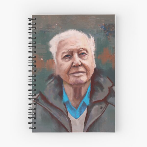 Item preview, Sir David Attenborough Original Portrait designed and sold by JoesArtRebubble.