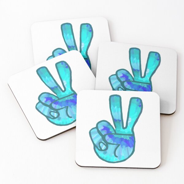 Item preview, Blue Tie-Dye Peace Sign designed and sold by KatharineArt.