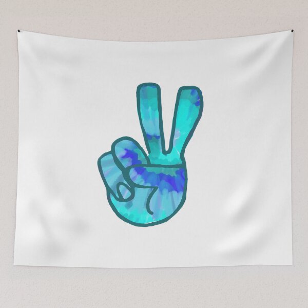 Item preview, Blue Tie-Dye Peace Sign designed and sold by KatharineArt.