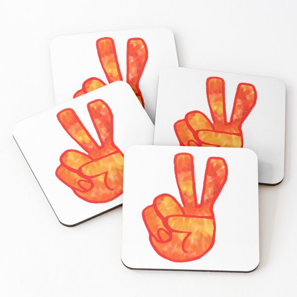 Item preview, Orange Tie-Dye Peace Sign designed and sold by KatharineArt.