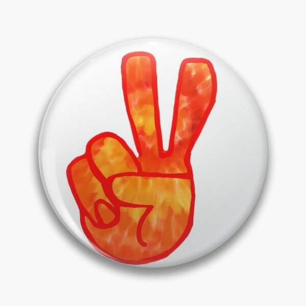 Item preview, Orange Tie-Dye Peace Sign designed and sold by KatharineArt.