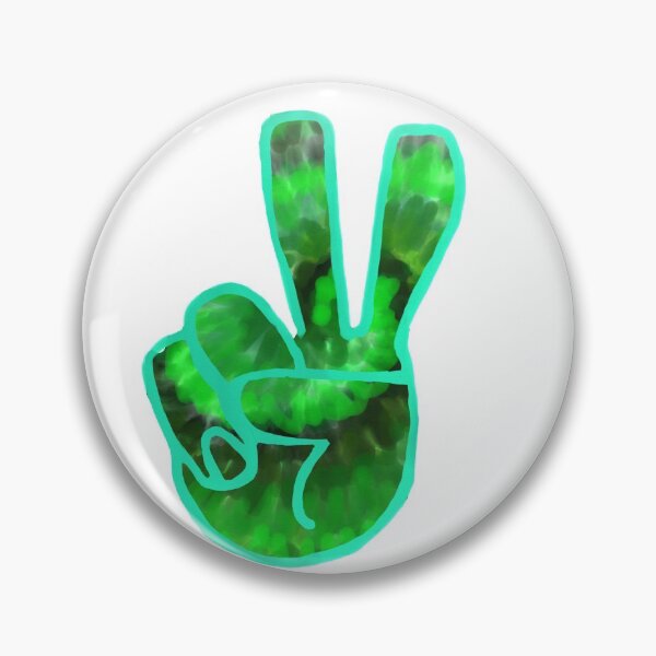 Item preview, Green Tie-Dye Peace Sign designed and sold by KatharineArt.