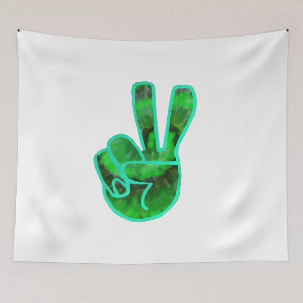 Item preview, Green Tie-Dye Peace Sign designed and sold by KatharineArt.