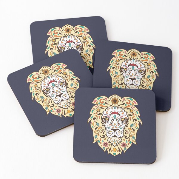Item preview, Sugar Skull Lion Day of the Dead designed and sold by tpixx.