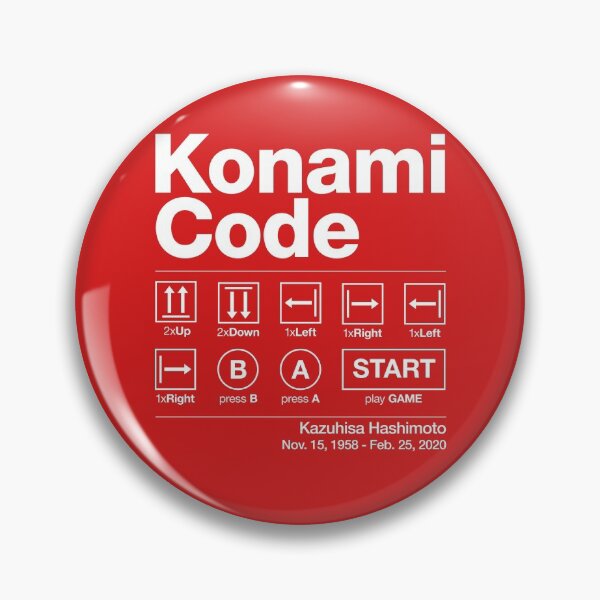 Item preview, The Konami Code by Kazuhisa Hashimoto designed and sold by cinemadnesshirt.