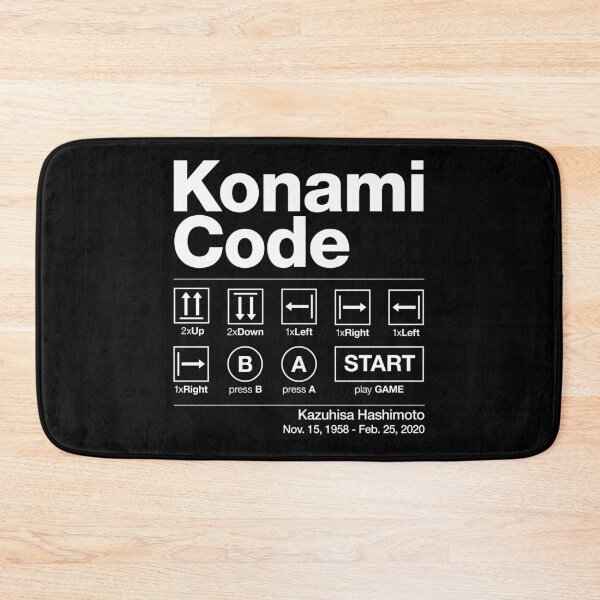 Item preview, The Konami Code by Kazuhisa Hashimoto designed and sold by cinemadnesshirt.