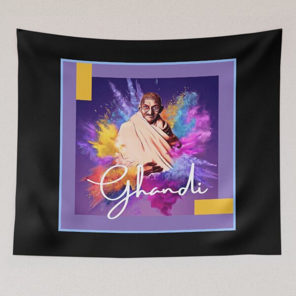 Item preview, Mahatma Gandhi Indian Lawyer Colorful Digital Art  designed and sold by conceptDVS.