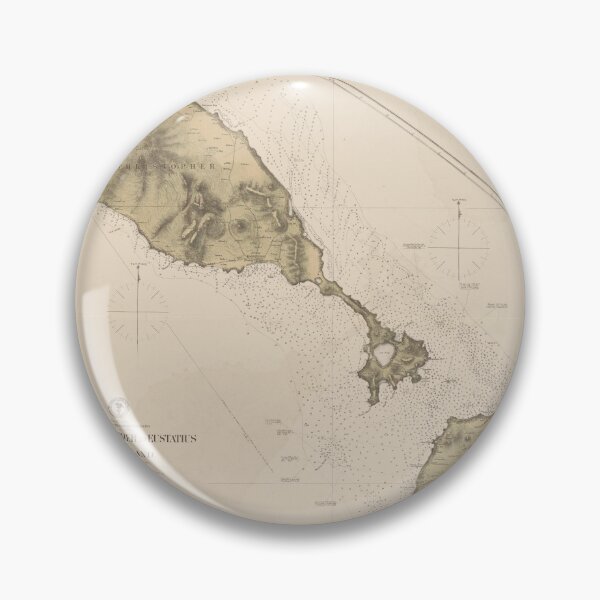 Item preview, Vintage Map of St Kitts & Nevis (1872) designed and sold by BravuraMedia.
