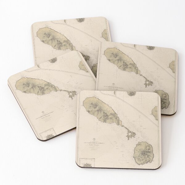 Item preview, Vintage Map of St Kitts & Nevis (1872) designed and sold by BravuraMedia.