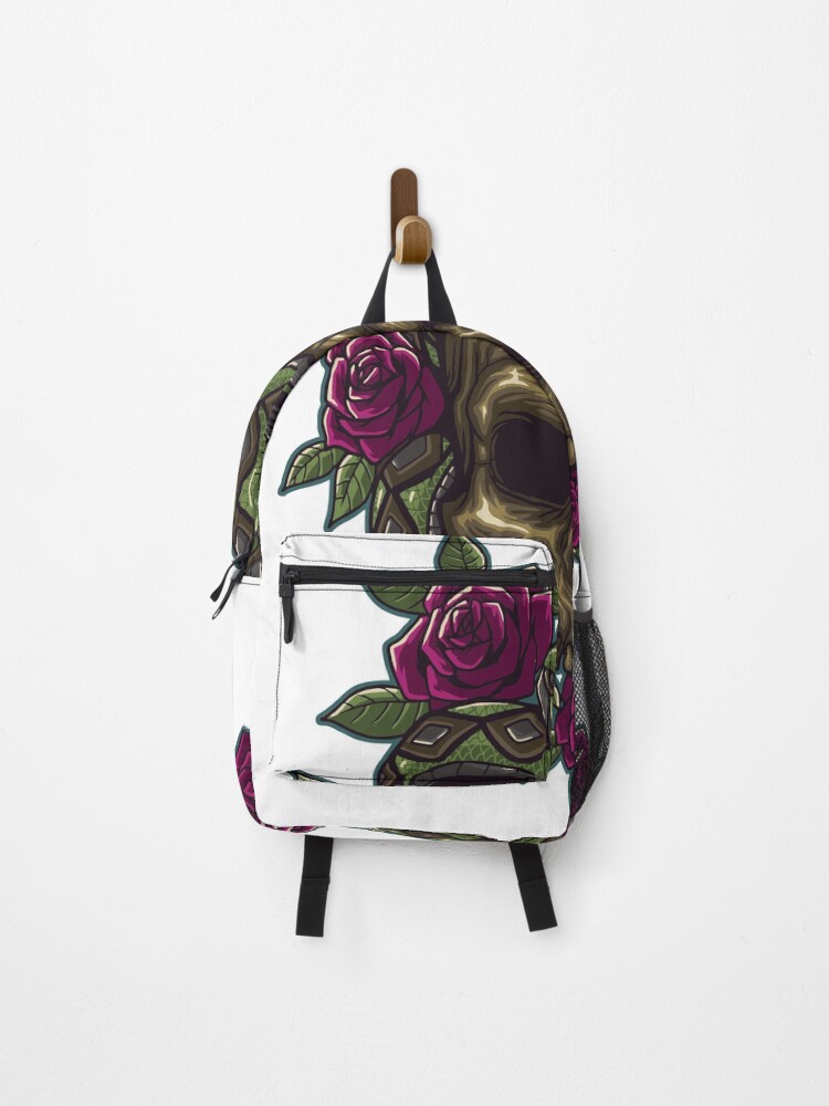 Skull and roses backpack sales