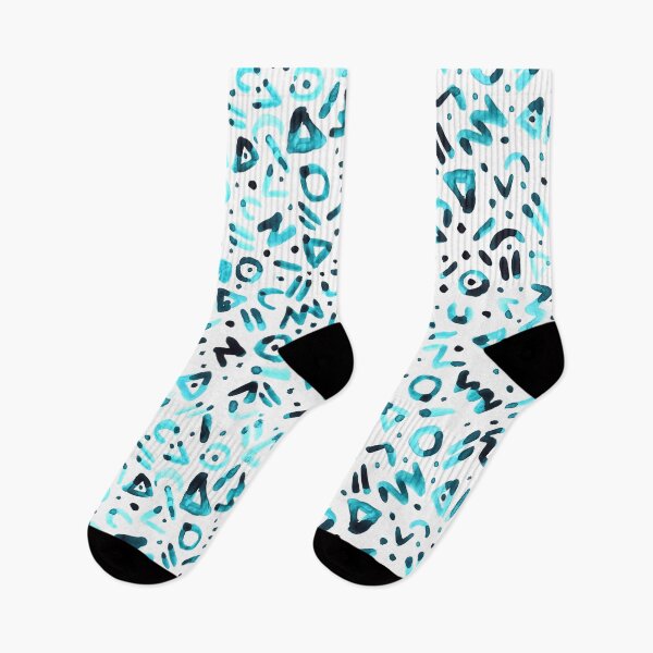 Item preview, Turquoise Memphis Pattern designed and sold by CaptainTigra.
