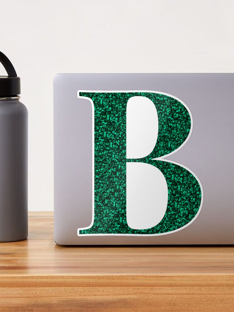 Large Dark Green Puffy Alphabet Stickers