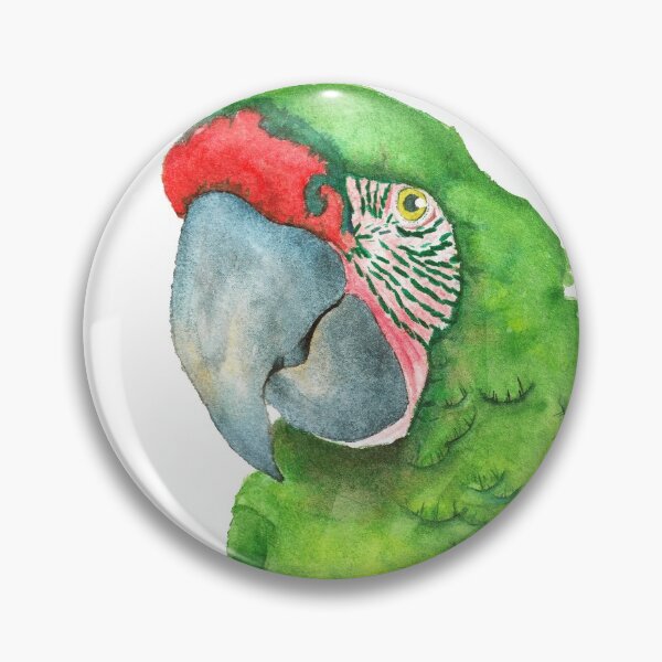 Item preview, Great green macaw watercolor designed and sold by L'Atelier Oranjade.