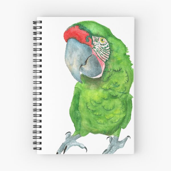 Item preview, Great green macaw watercolor designed and sold by L'Atelier Oranjade.