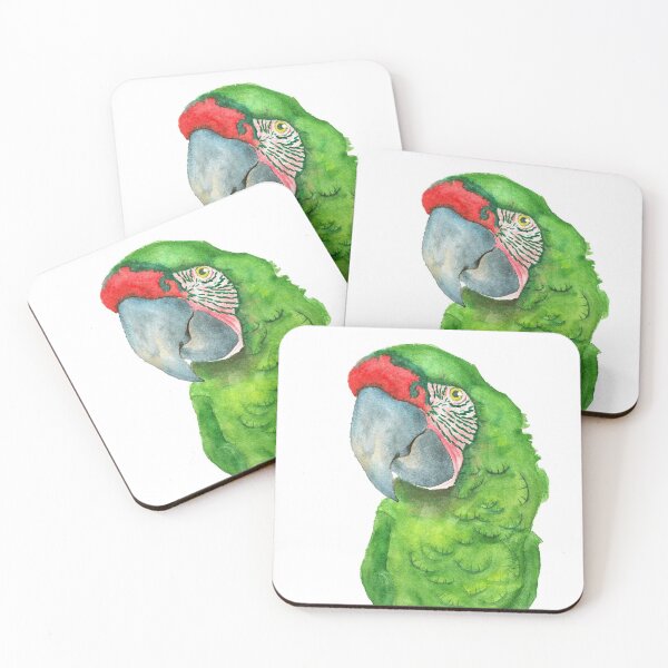 Item preview, Great green macaw watercolor designed and sold by L'Atelier Oranjade.