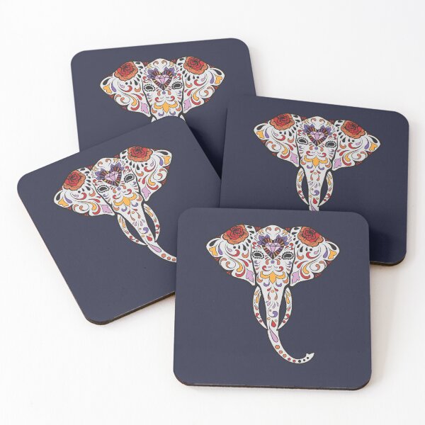 Item preview, Elephant Sugar Skull Day of the Dead designed and sold by tpixx.