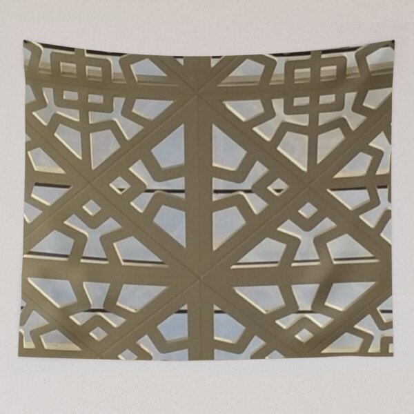 Item preview, Modern Arabic mosaic skylight. Off white, blue sky background designed and sold by JellyBeenzz.