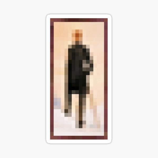 "minecraft standing man painting" Sticker for Sale by akxnksha04