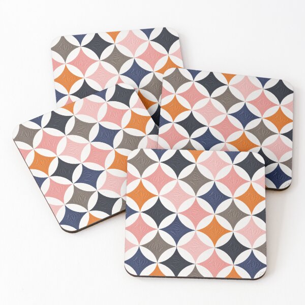 Item preview, Eclipse Pattern – Blush & Blue designed and sold by Cat Coquillette.