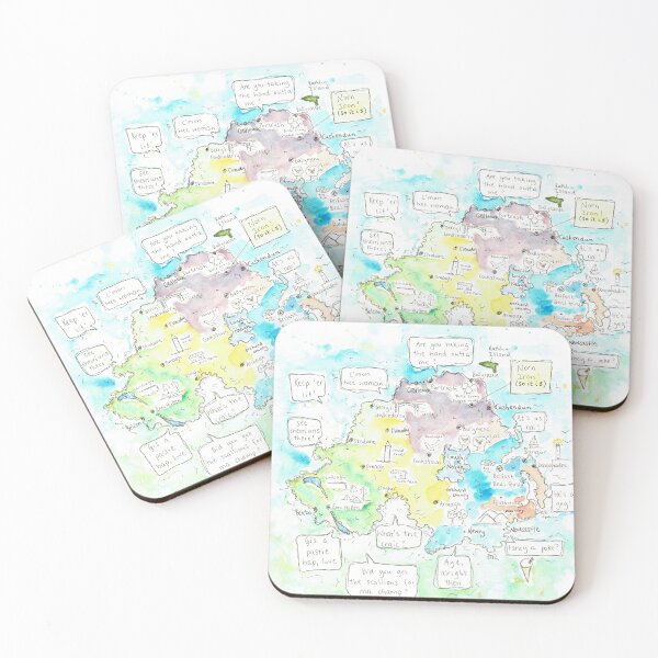 Item preview, Norn Iron fun and quirky map. Northern Ireland. designed and sold by DebTheZeb.