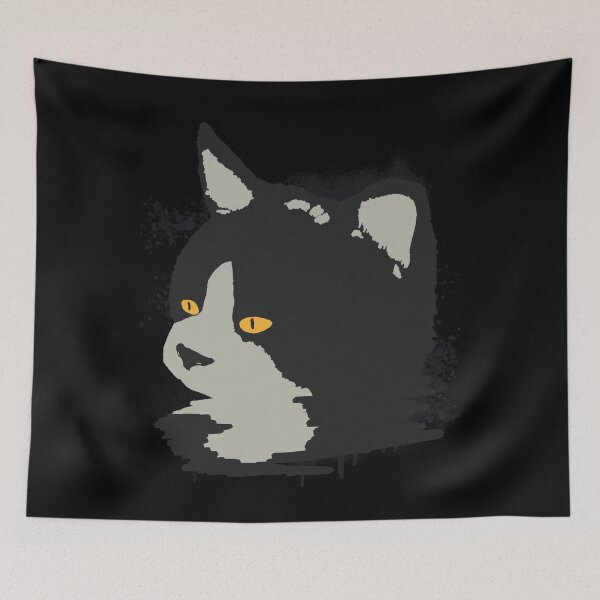 Item preview, Minimalist Cat Head designed and sold by Spacepaprika.