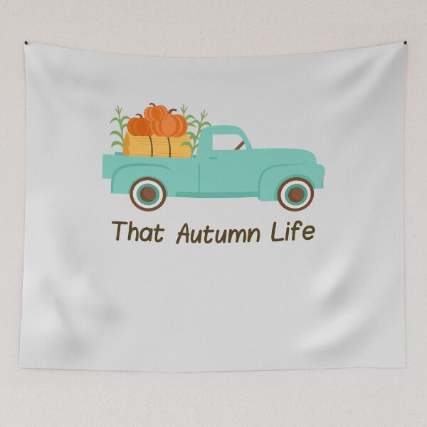 Item preview, That Autumn Life - Old Pickup, Pumpkins, Hay designed and sold by HeatherPore.