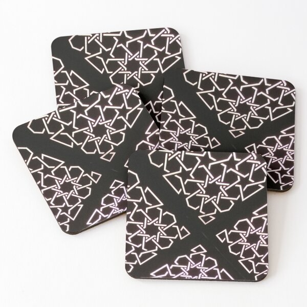 Item preview, Modern Arabic ceiling mosaic. Chocolate brown, off white. designed and sold by JellyBeenzz.