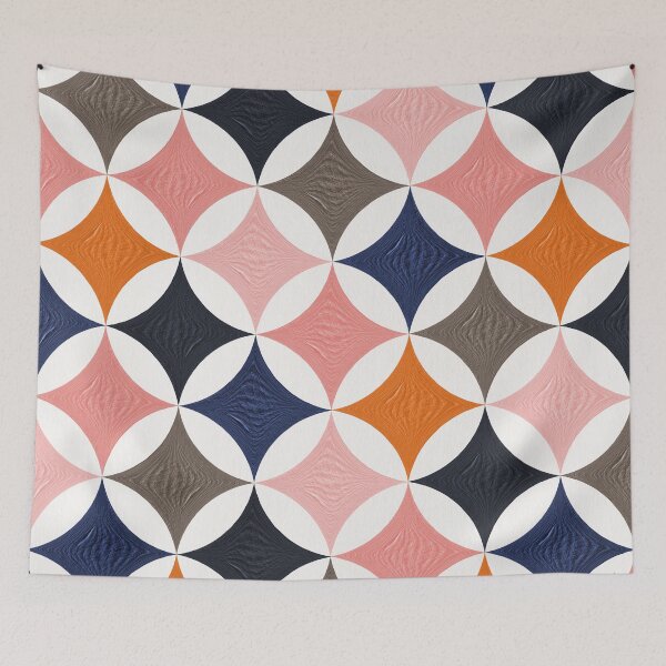Item preview, Eclipse Pattern – Blush & Blue designed and sold by Cat Coquillette.