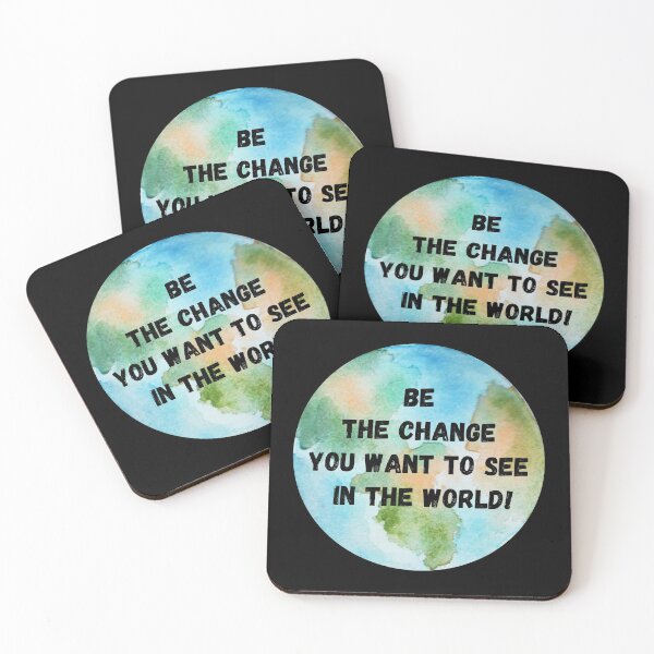 Item preview, Be the Change you want to see in the world - Mahatma Gandhi Saying designed and sold by conceptDVS.