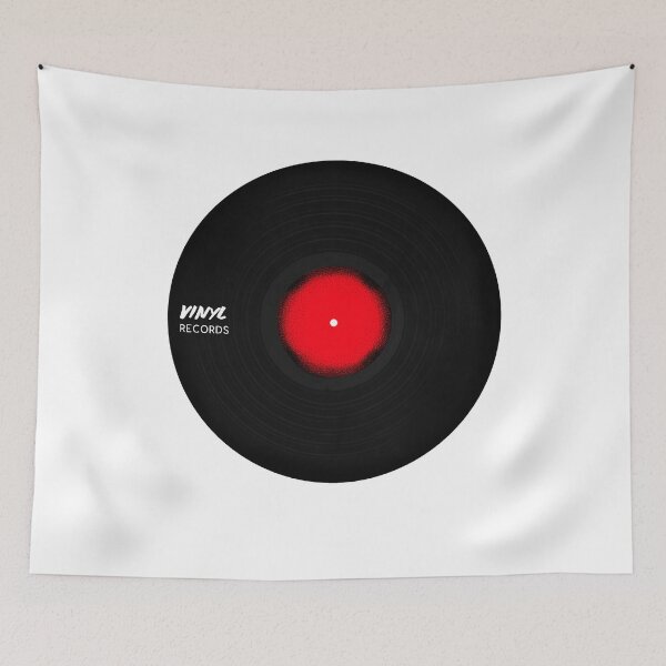Item preview, Vinyl Record Artwork Simple Red designed and sold by jacks-tees.