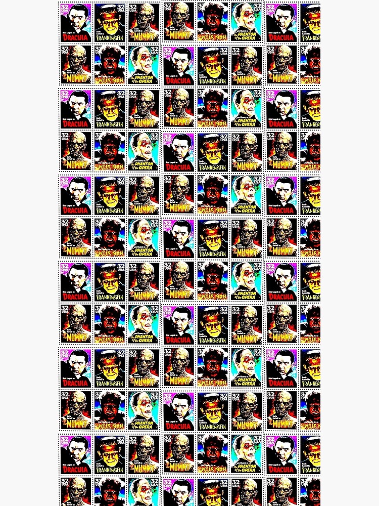 Universal Horror Stamps by attractivedecoy