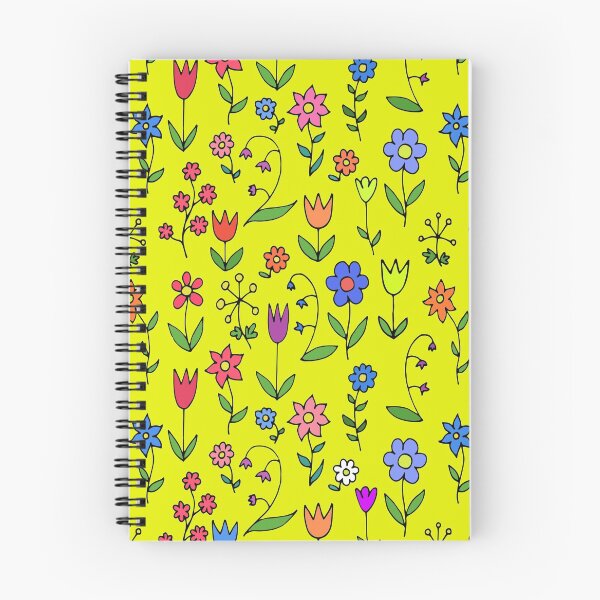 Item preview, multicolor abstract print with flowers leaves and berries designed and sold by NikaAstra.