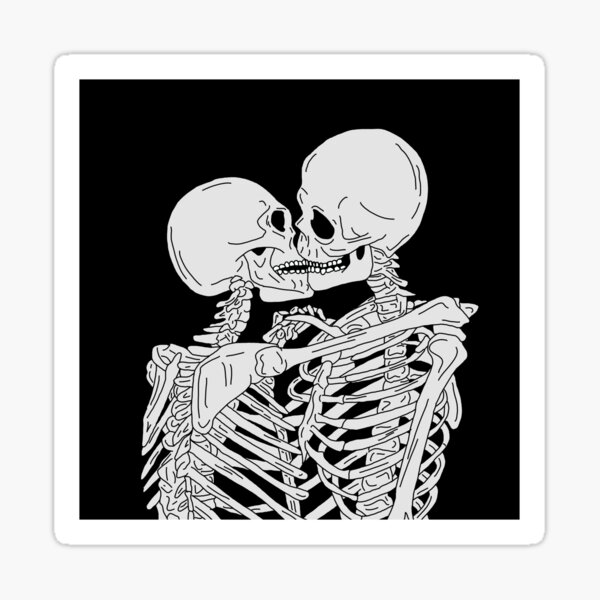 Kissing SKULLS Love Couple  Skeleton couple tattoo Skeleton drawings  Skull couple tattoo