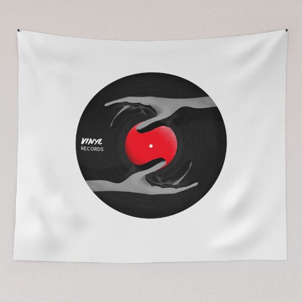Item preview, Copy of Vinyl Record Artwork Hands Reaching designed and sold by jacks-tees.