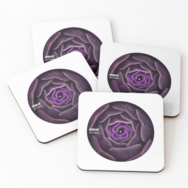 Item preview, Vinyl Record Artwork Flower Purple designed and sold by jacks-tees.