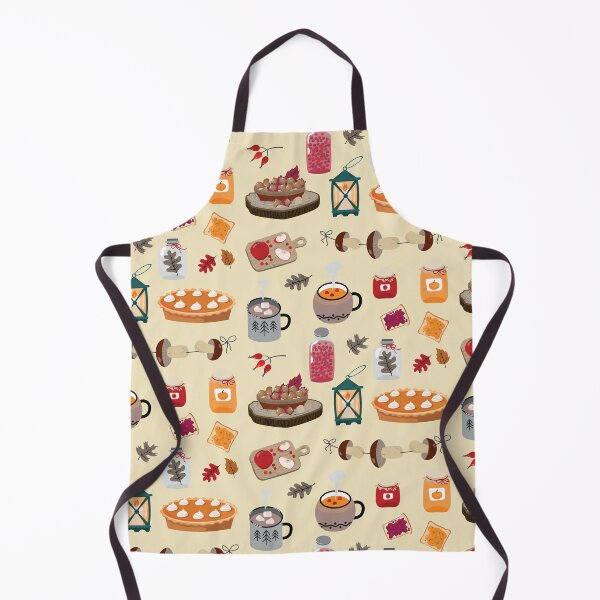 Item preview, Assorted Autumn Fall Apples, Hot Chocolate, Pumpkin Pie, Cranberry Jam, Pumpkin Jam, Acorns and Leaves Set designed and sold by Alicia Chee.