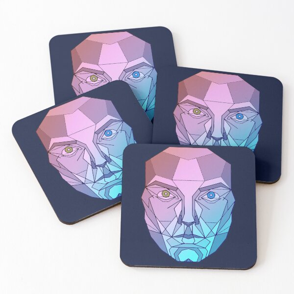 Item preview, Geometric Face Design T-shirt & Prints  designed and sold by MVD Store.