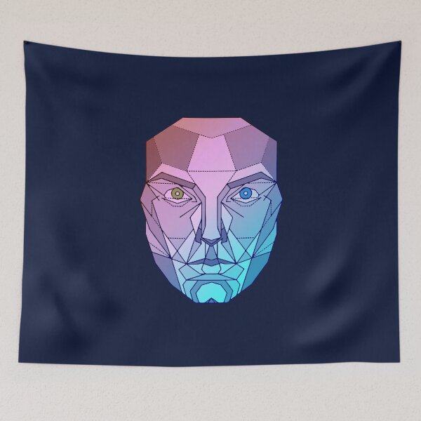 Item preview, Geometric Face Design T-shirt & Prints  designed and sold by MVD Store.