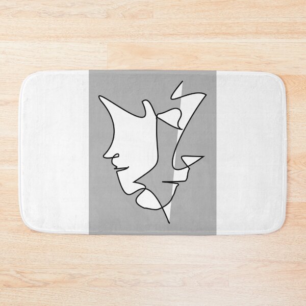 Item preview, Two tone -  two faces minimalistic face art designed and sold by Deegital18.