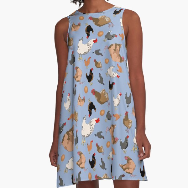 Chicken Gang A-Line Dress