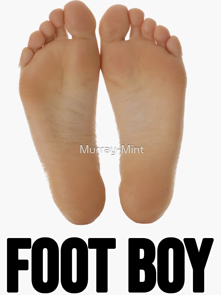 "FOOT BOY" Sticker for Sale by MurrayMint Redbubble